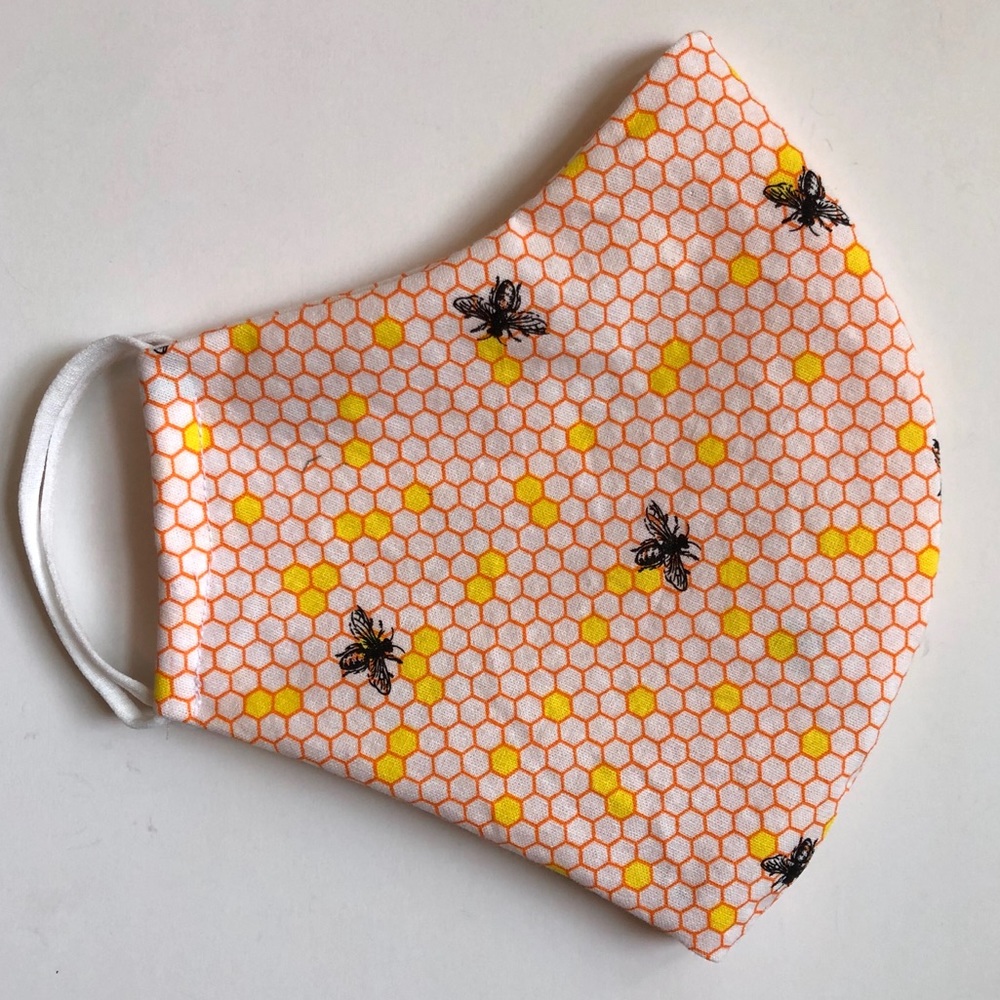25% OFF 2/More Bee Print Face Mask OSFM Cotton - Picture 7 of 9